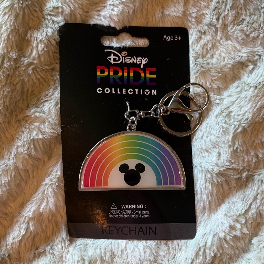 Disney PRIDE collection keychain rainbow Mickey Mouse collectible